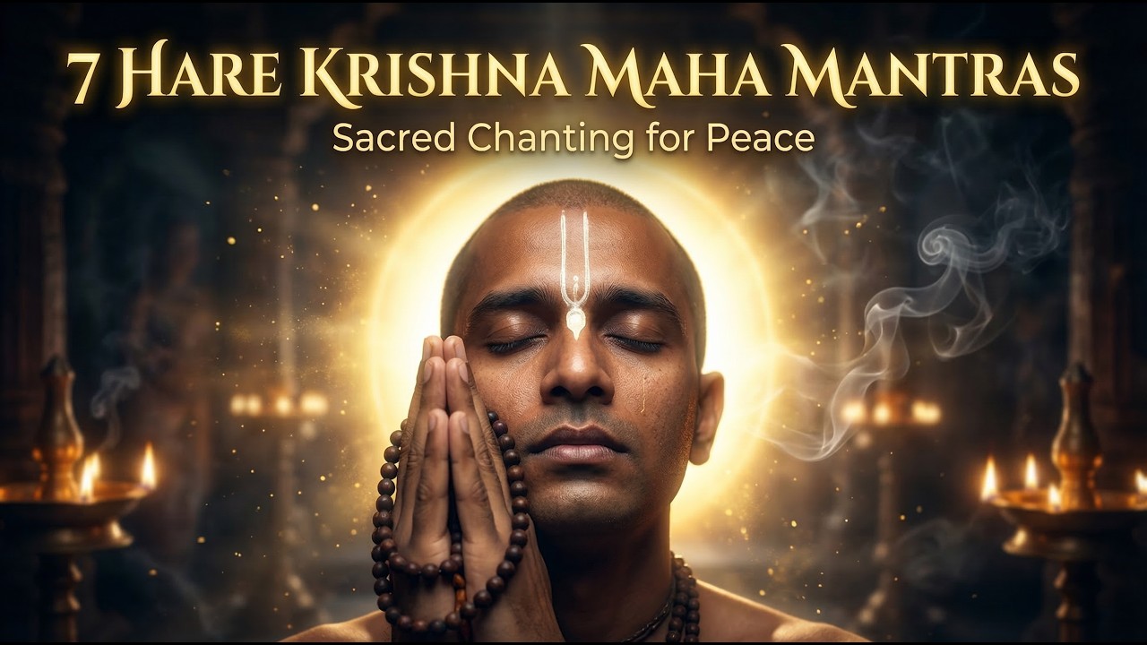 7 Hare Krishna Maha Mantras – Sacred Kirtan Collection | Peaceful Chanting & Spiritual Meditation
