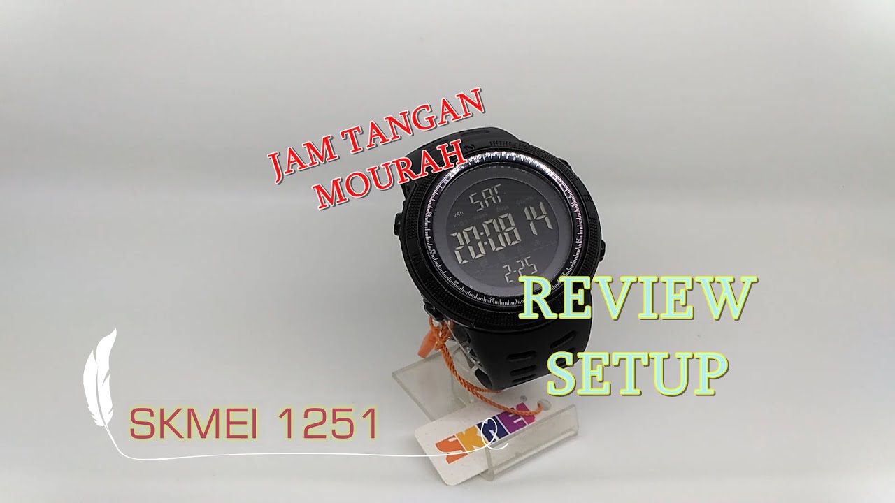 Skmei Watch 1251 Digital Dualtime - Review and Setting - OmNang Channel