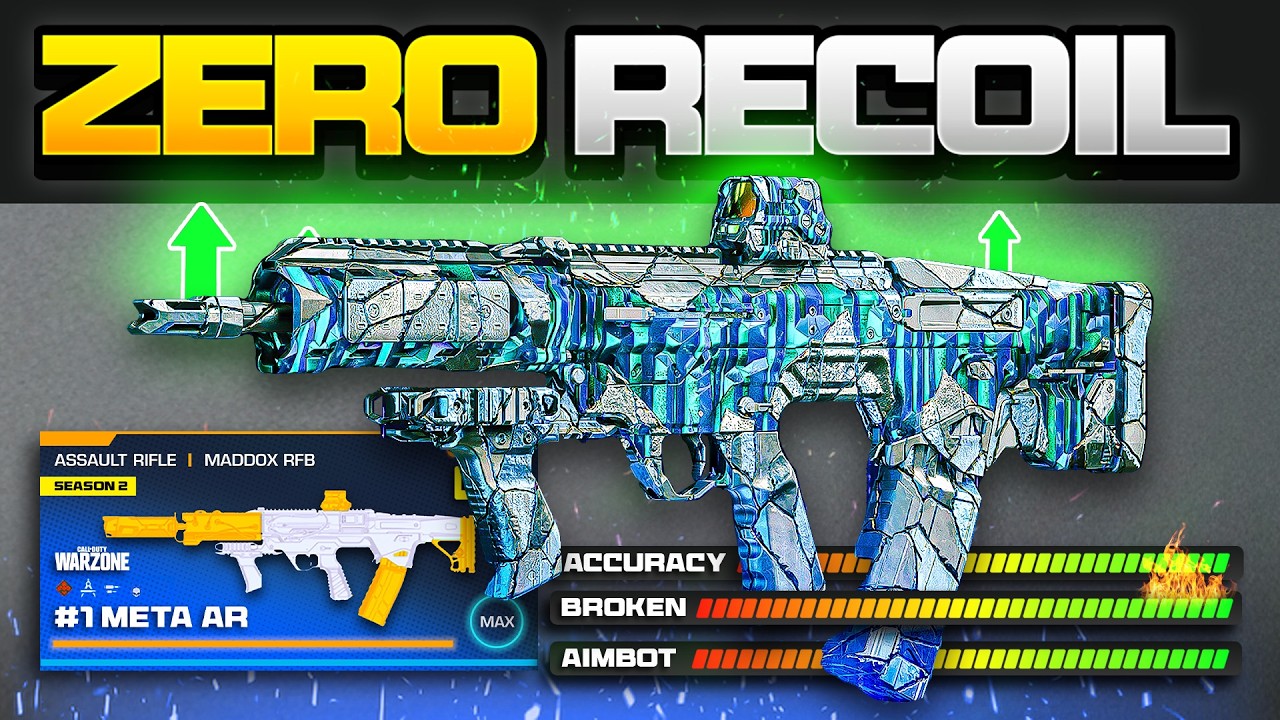 the BEST *BROKEN* META LOADOUT in Warzone after the NEW UPDATE! (Best MADDOX RFB Class Setup)