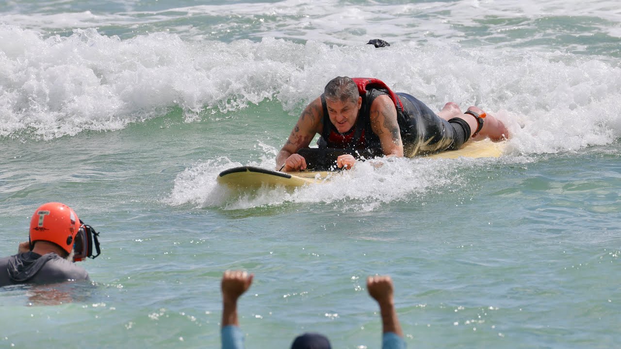Murray Siple with Adapted Surfing Access Surf Hawaii