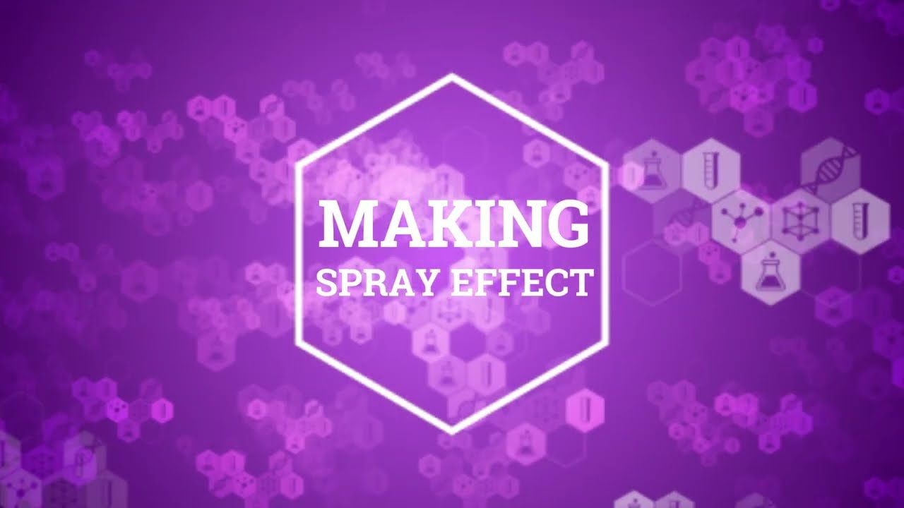 How to Create a Spray Effect in photoshop Tutorial