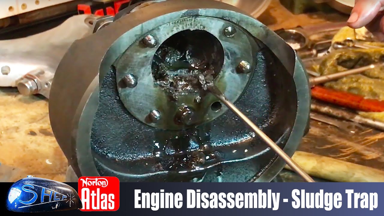 Norton Atlas Project - Shep - Part 36 - Engine Disassembly - Part 15 Conrods & Sludge Trap