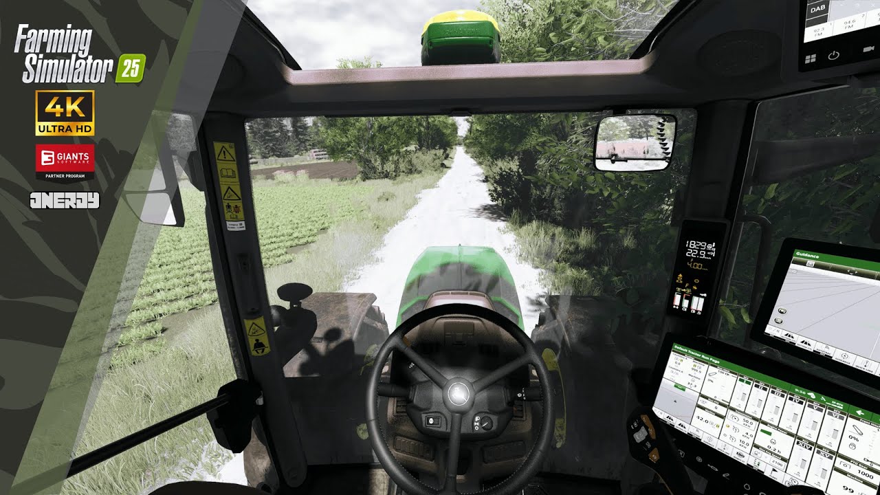 | Cab View John Deere 6R | FS25 ReShade Gameplay