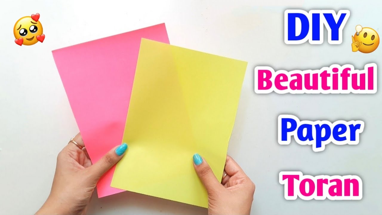 DIY : Beautiful Paper Toran For Diwali &bull; diwali decoration idea &bull; handmade diwali decoration at home