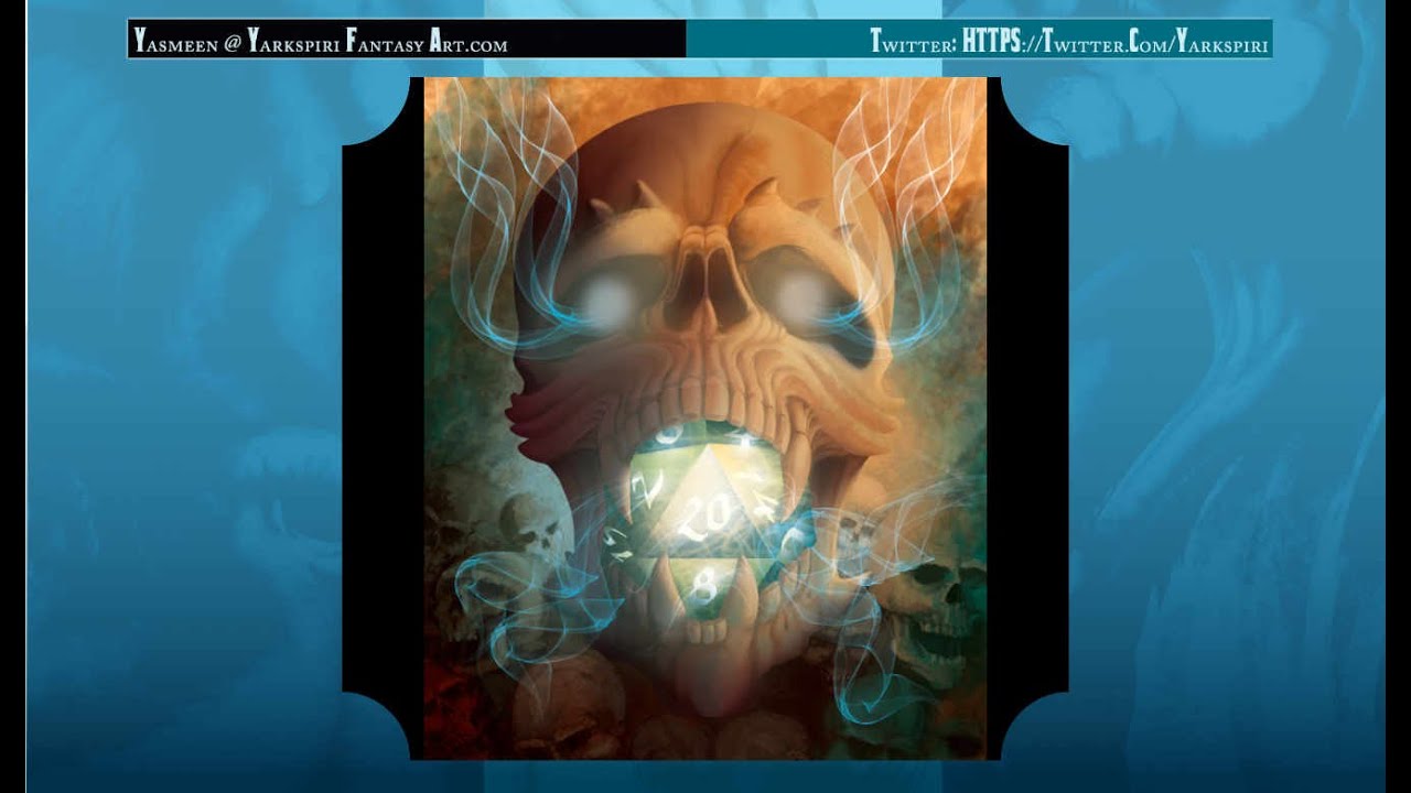 Skull D20 Print - Photoshop Pt01