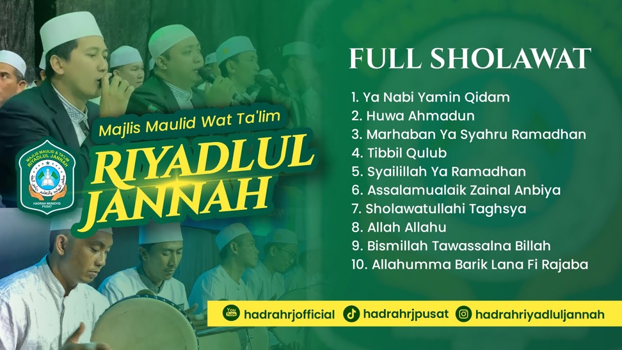 Full Sholawat | Hadrah Majlis Maulid Wat Ta'lim Riyadlul Jannah Pusat