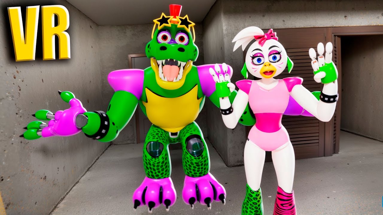 Giga Monty i Chica wybierają dom w Bonelab FNAF COOP Bonelab Mod