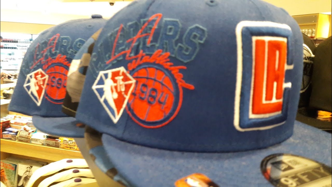 LA Clippers & Lakers hats at LAX Los Angeles airport California NBA  Hollywood USA