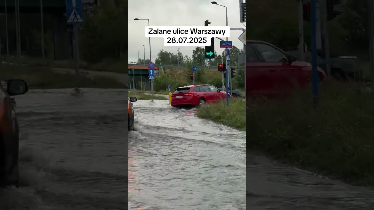ZALANE ULICE WARSZAWY. TAK WYGLĄDAJĄ OKOLICE LOTNISKA CHOPINA