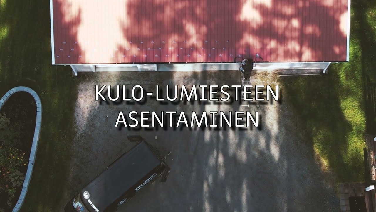 Lumiesteen asentaminen aaltokuvioiseen peltikattoon