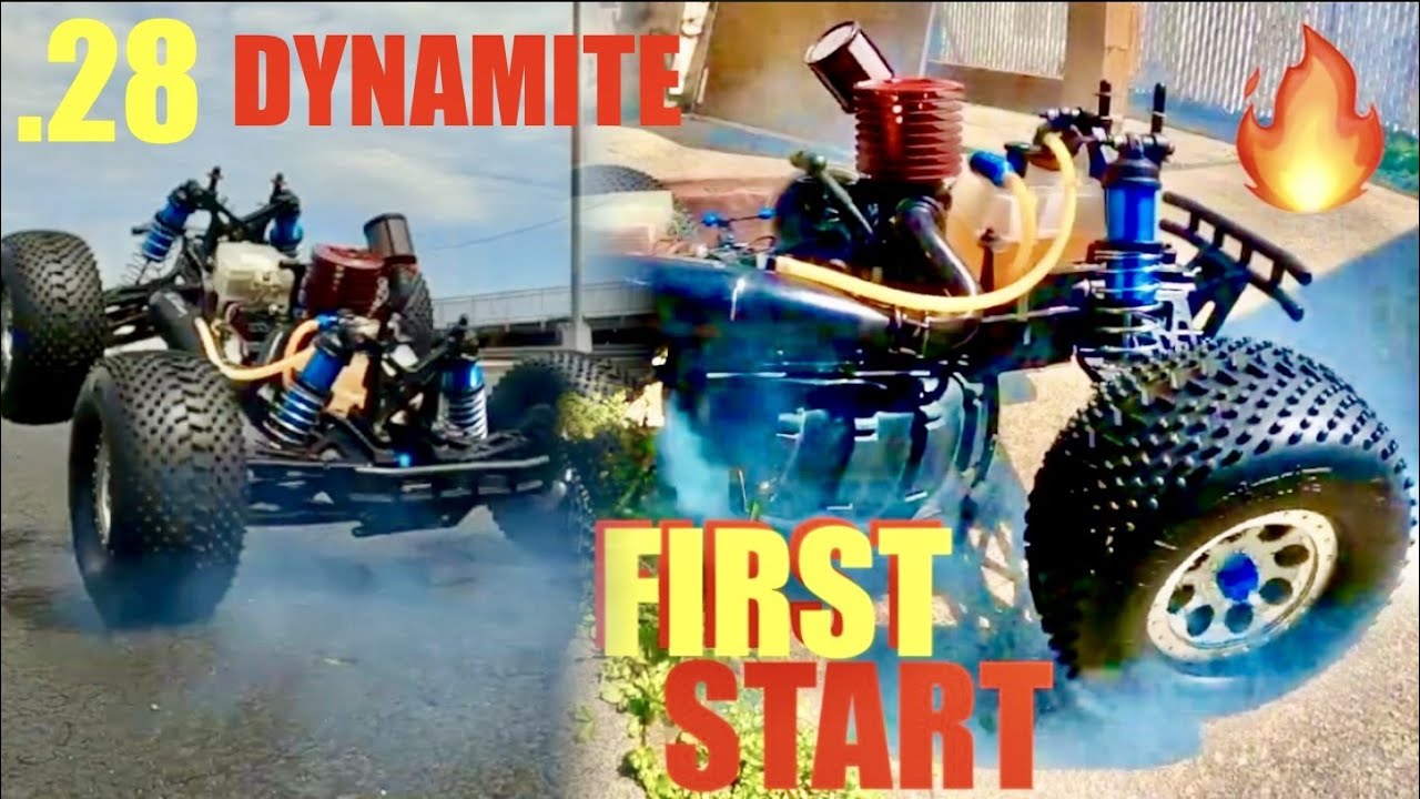 Losi LST Engine Swap - Dynamite .28 Install - Break In & First Start - NitroGang 4 LIFE 👍🏻