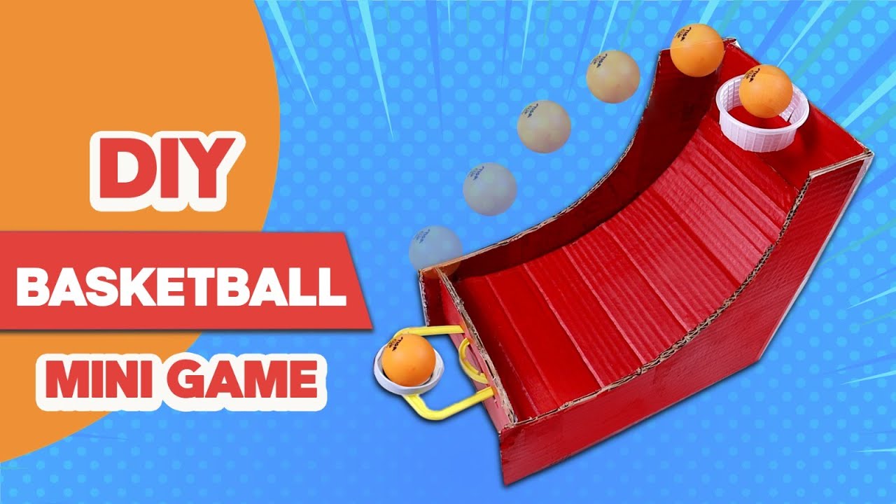 Make Toys From Trash | How To Make Mini Basket Ball Shooting Table Game