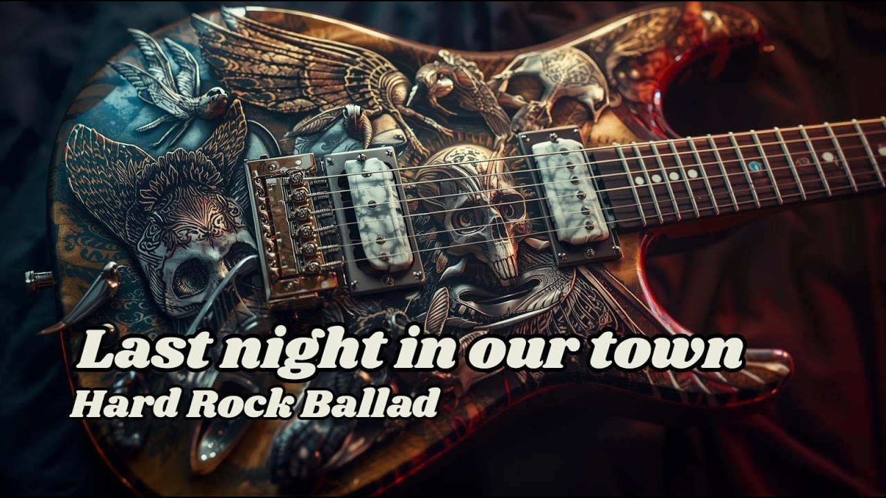 HARD ROCK BALLADS  - LAST NIGHT IN OUR TOWN ( LYRIC VIDEO )