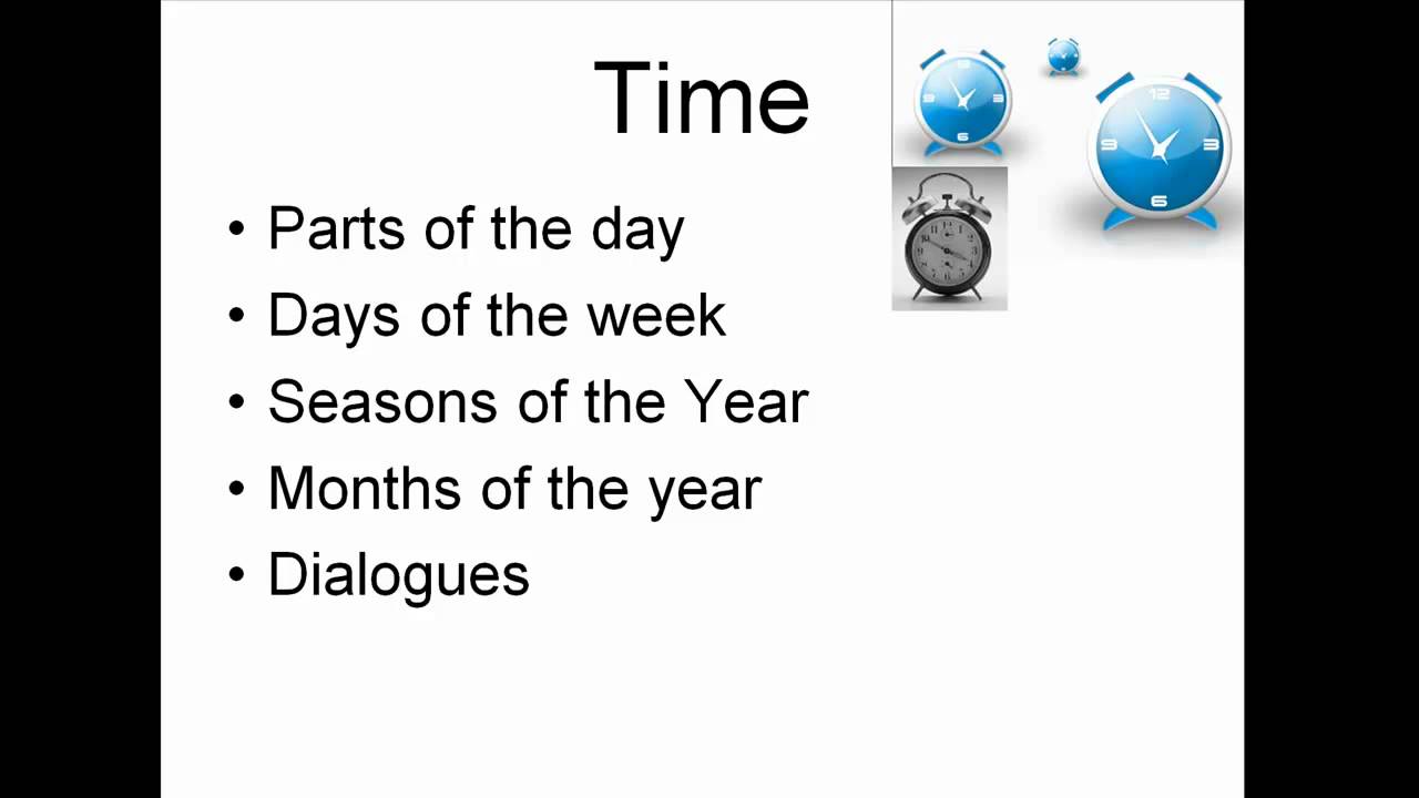 Russian lesson - Seasons, Days of the month, Days of the Week part 1
