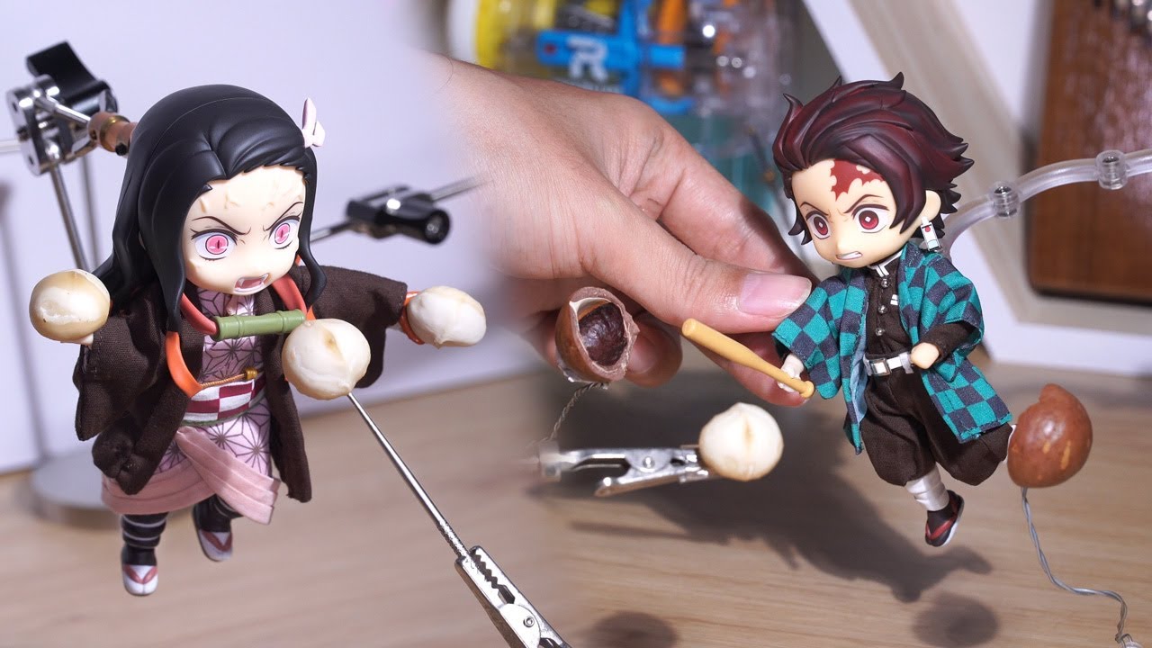 How to make a stop motion with nendoroid doll Tanjo + Nezuko Demon slayer