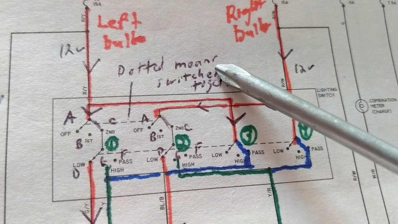 How to diagnose HEADLAMP PROBLEMS INCLUDING HIGH BEAM AND LOW BEAM
