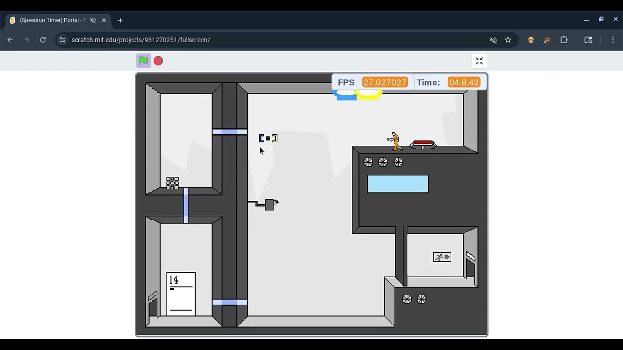 Speedrun mode:Portal:The scratch edition