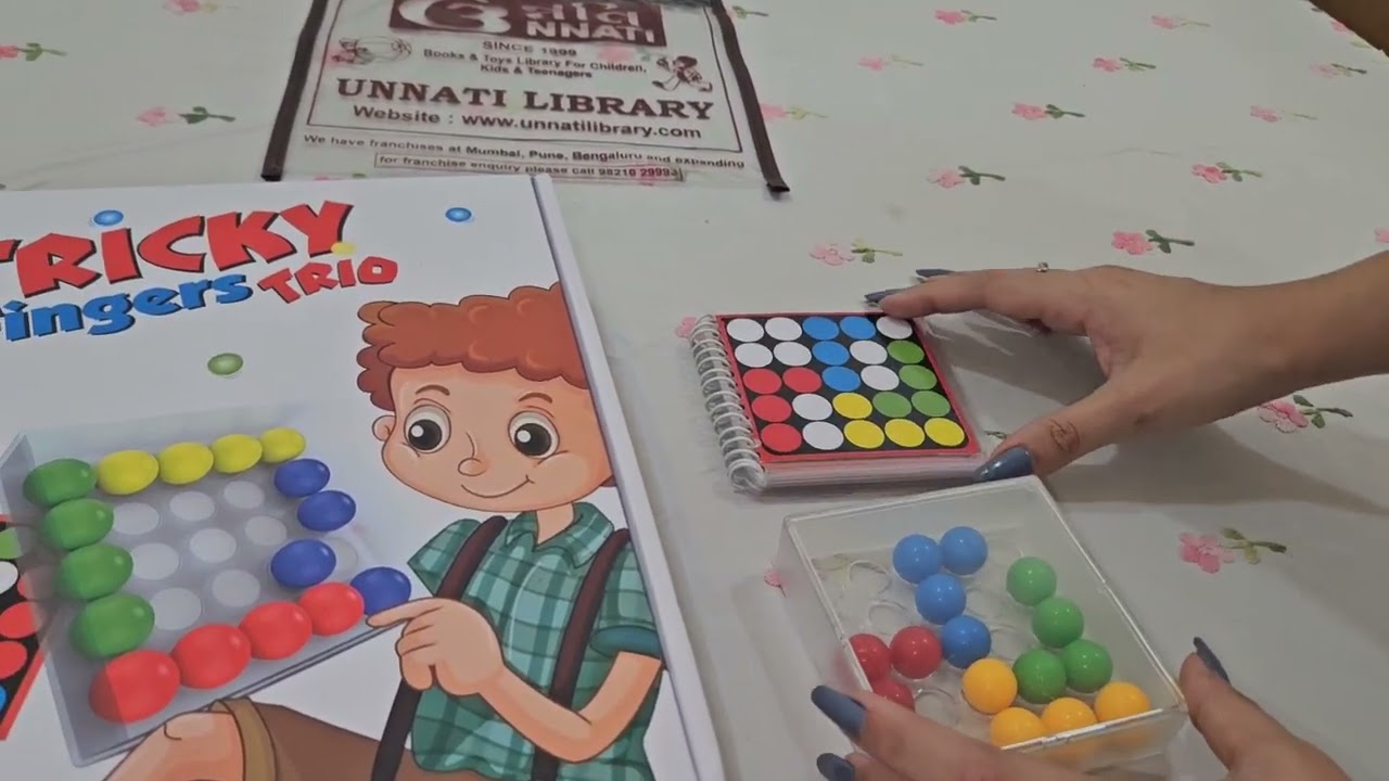 How to play Tricky fingers trio by ThinkFun from Unnati Library