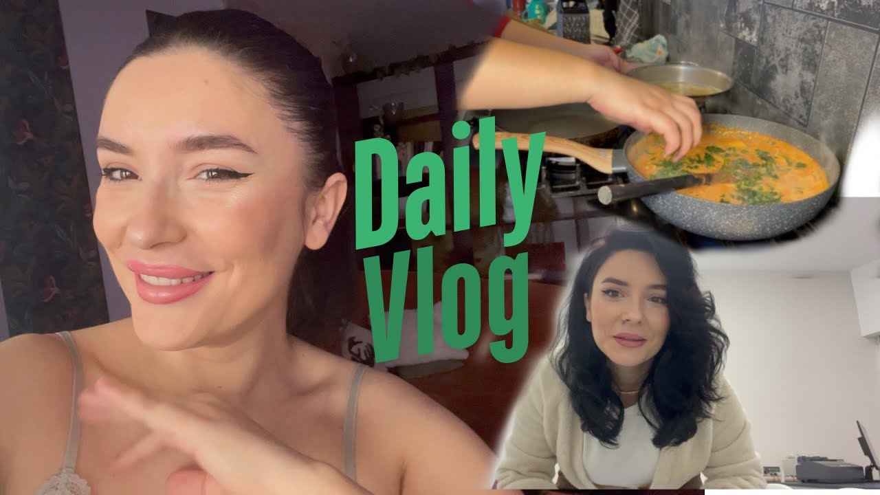 Daily vlog | Am facut paste cu fructe de mare | M am vopsit |