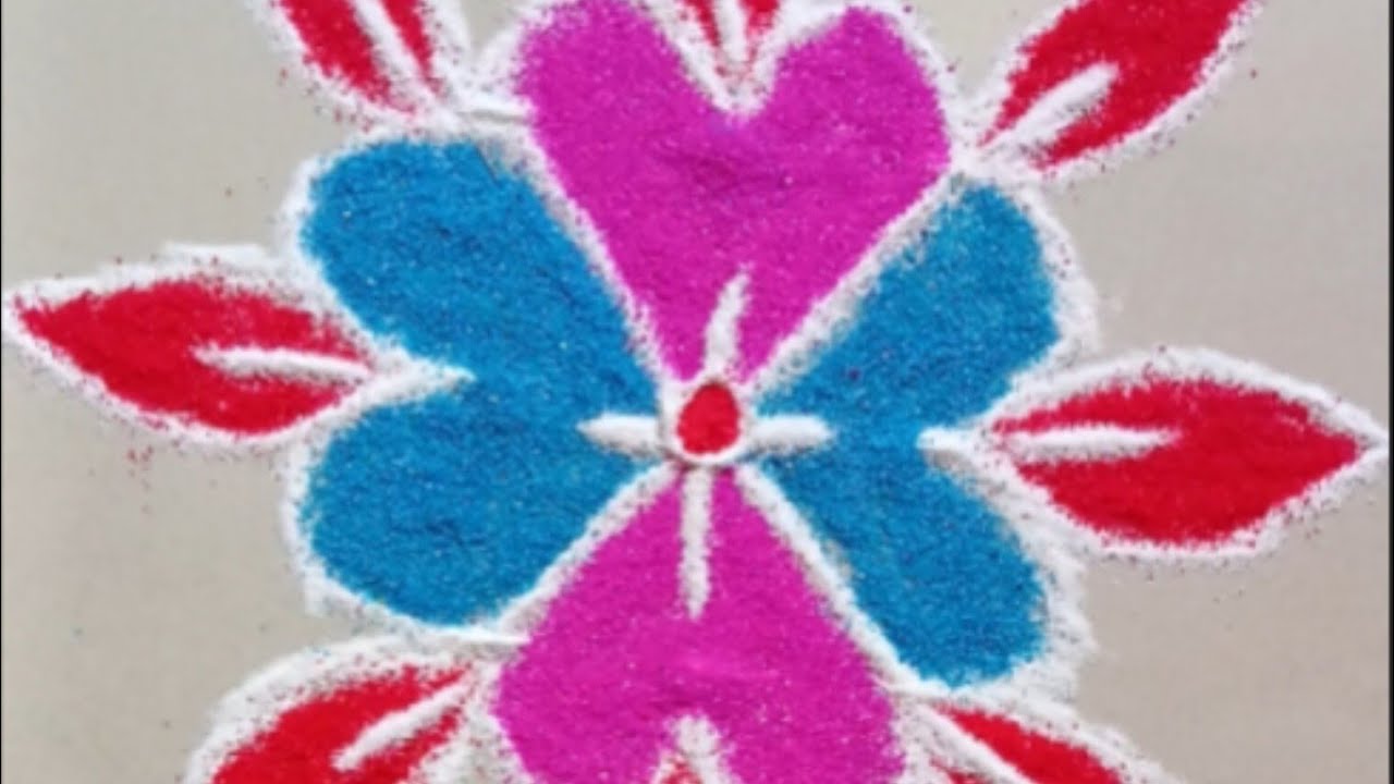 सणासुदीसाठी खास ठिपक्यांची सोपी रांगोळी | Simple & Beautiful Rangoli 🎨#rangoli #art 