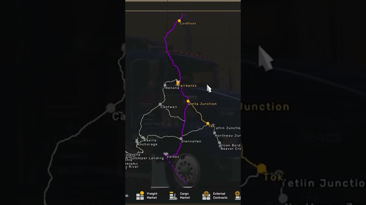 The best map in ATS is&hellip;..#viral #Alaska #americantrucksimulator