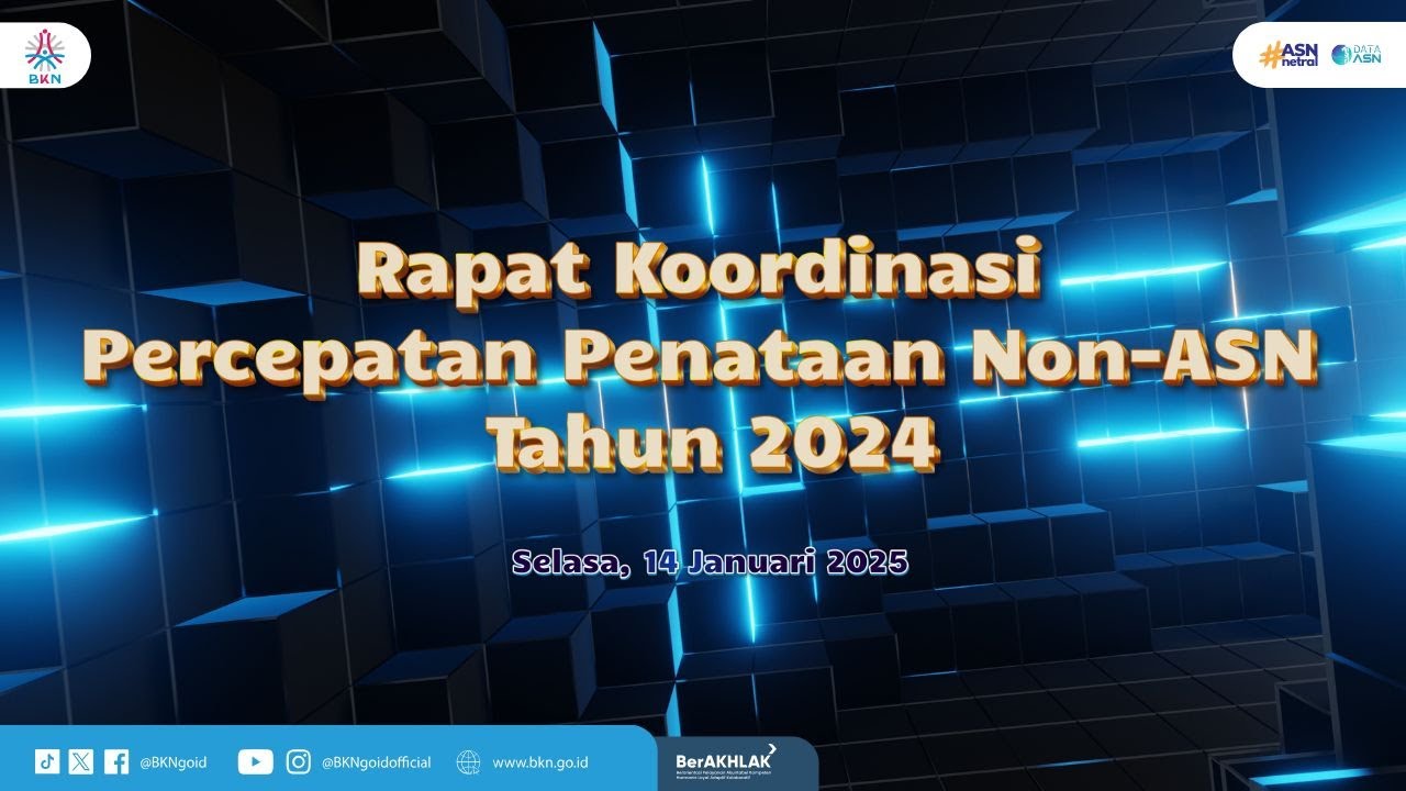 [LIVE] Rapat Koordinasi PercepatanPenataan Non ASN Tahun 2024
