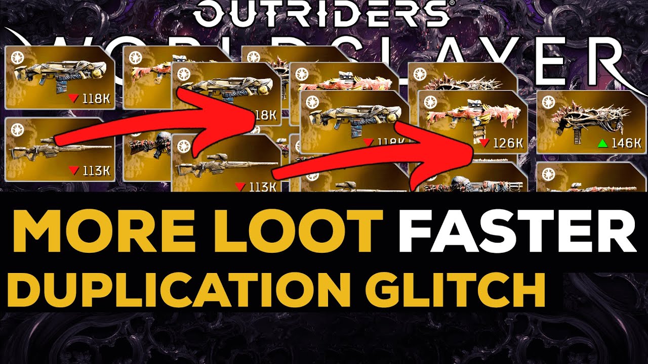 Outriders Worldslayer LEGENDARY DUPLICATION LOOT EXPLOIT GLITCH   Epic Loot Duplicate