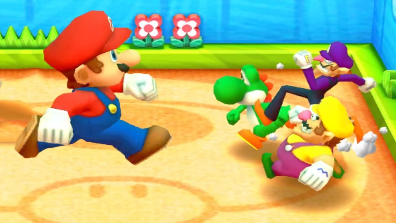 Mario Party The Top 100 Minigames - Mario vs Waluigi vs Wario vs Yoshi (Master Cpu)