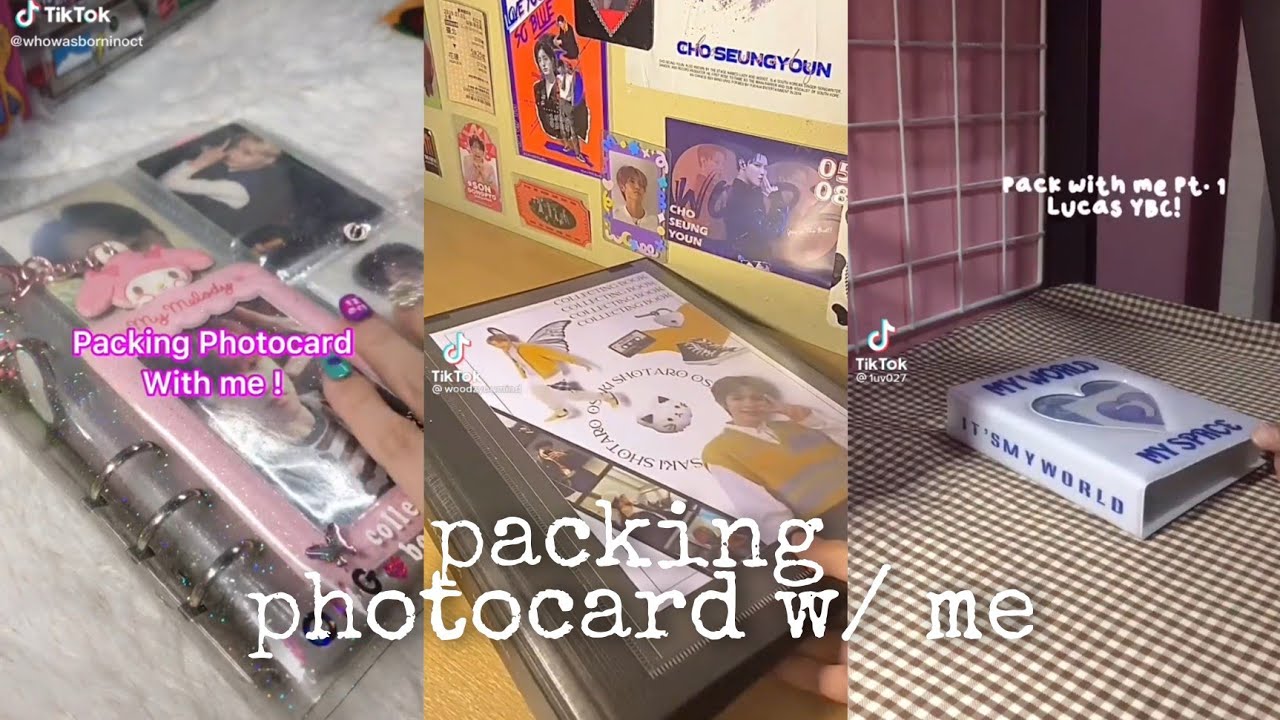 packing photocard! [a s m r] (tiktok compilation)