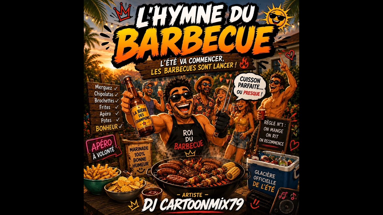 ☀️ L'HYMNE DU BARBECUE - DJ CARTOONMIX79 (Le Tube de l'&Eacute;t&eacute; 2026 !) 🍻