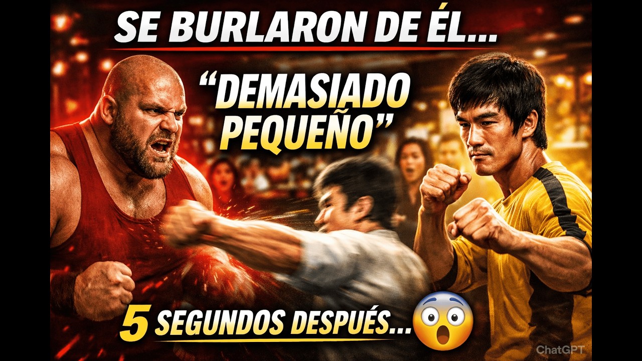 Se Burlaron de Bruce Lee por “Demasiado Pequeño” — 5 Segundos Después Todo Cambió