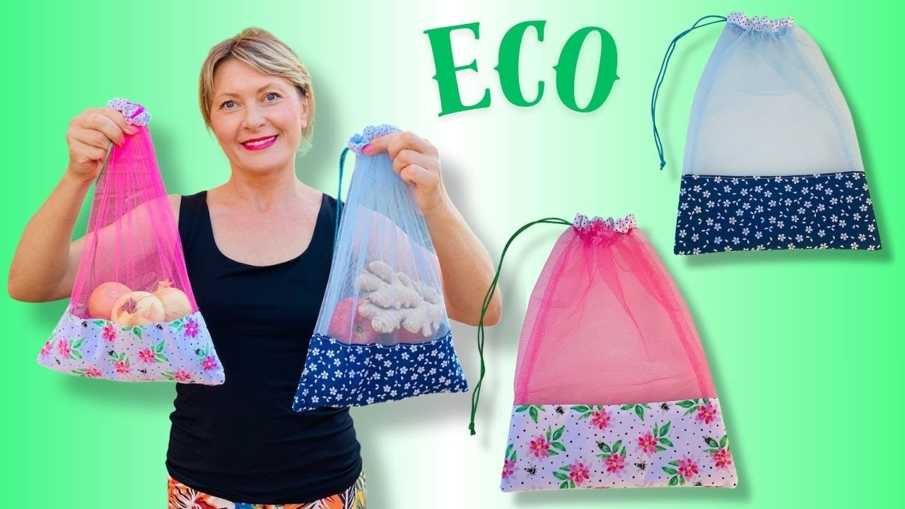 ECO BAG FOR FRUITS OR VEGETABLES  / SEWING BAGS & POUCHES