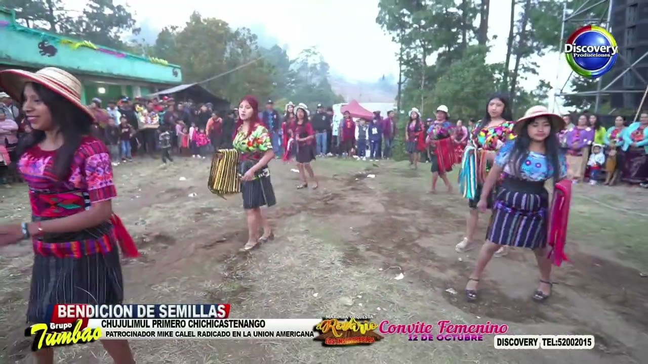 CONVITE FEMENINO 12 DE OCTUBRE PRESENTACION FINAL EN CHUJULIMUL PRIMERO - TUMBAO Y MARIMBA ROSARIO