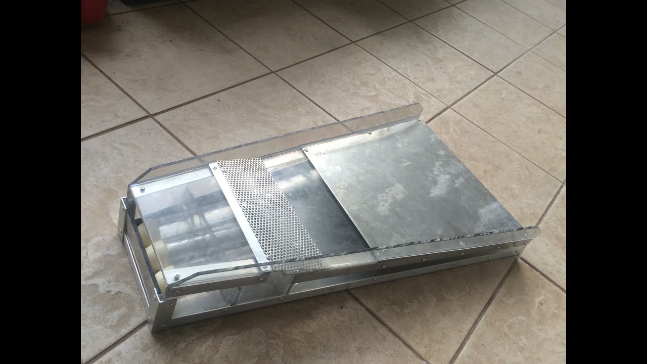 Clear Gold Trap Fluid Bed Sluice Bazooka Like Sluice - diy home made build