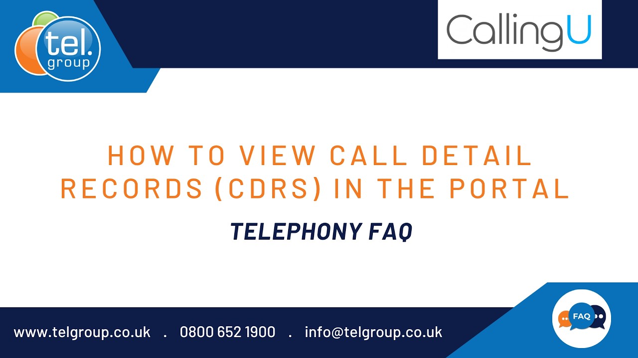 How to View Call Detail Records (CDRs) in the Portal | Quick Tutorial