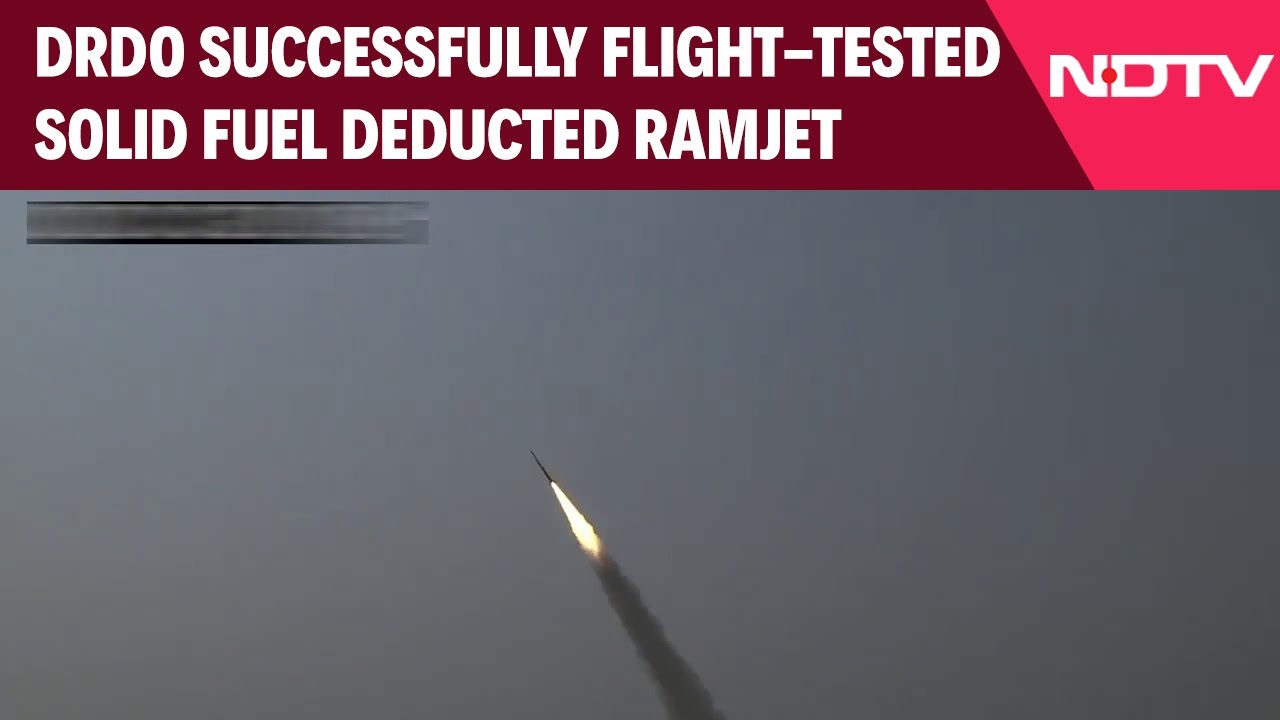 DRDO Successfully Flight Tested Solid Fuel Deducted Ramjet From ITR Chandipur, Odisha