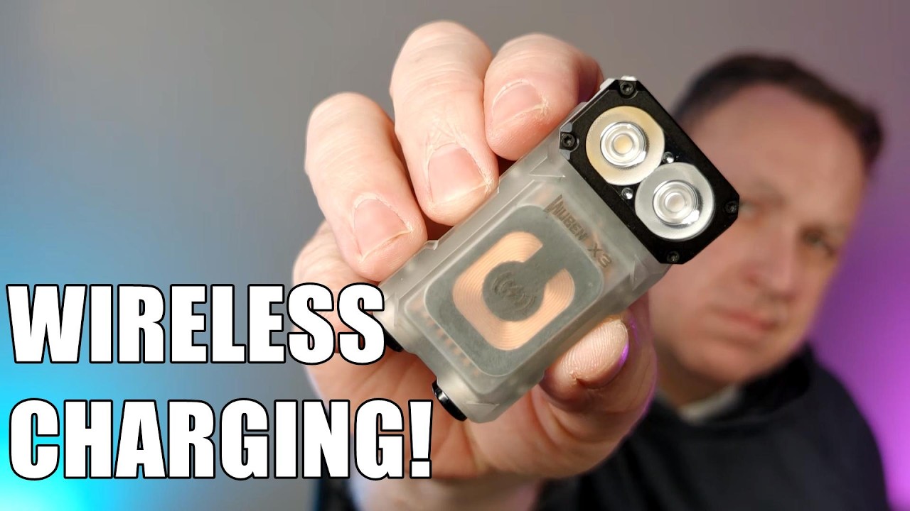 WUBEN X3 Mini Rechargeable Flashlight with Wireless Charging and a charging dock!