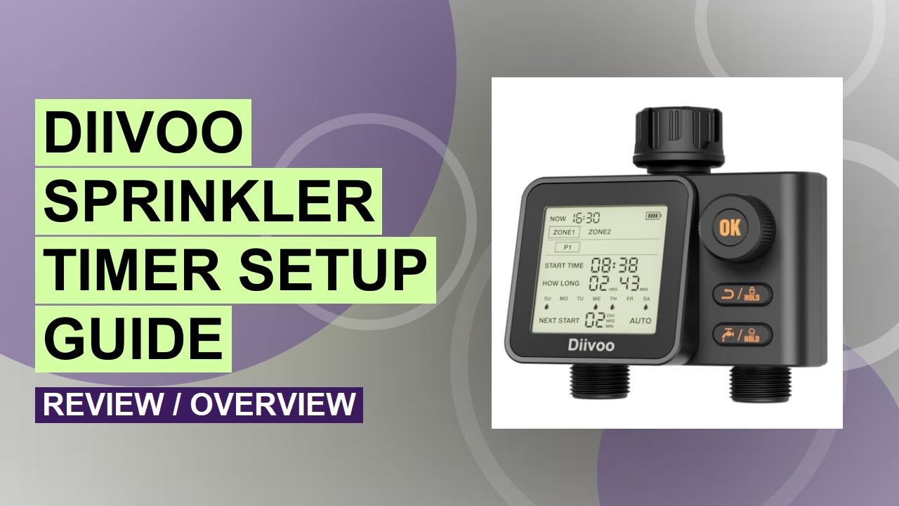 Diivoo Sprinkler Timer Review: Easy Garden Hose Automation!