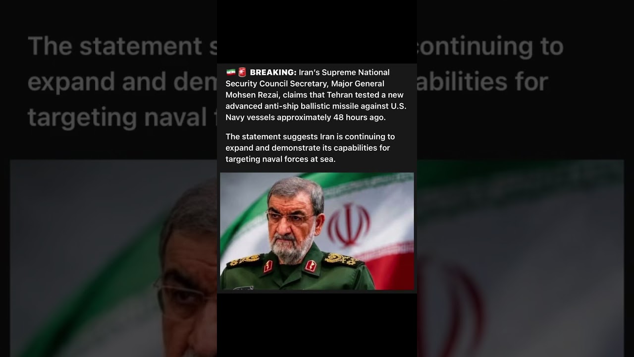 🇮🇷🚨 BREAKING: Iran&rsquo;s Supreme National Security Council Secretary, Major General Mohsen