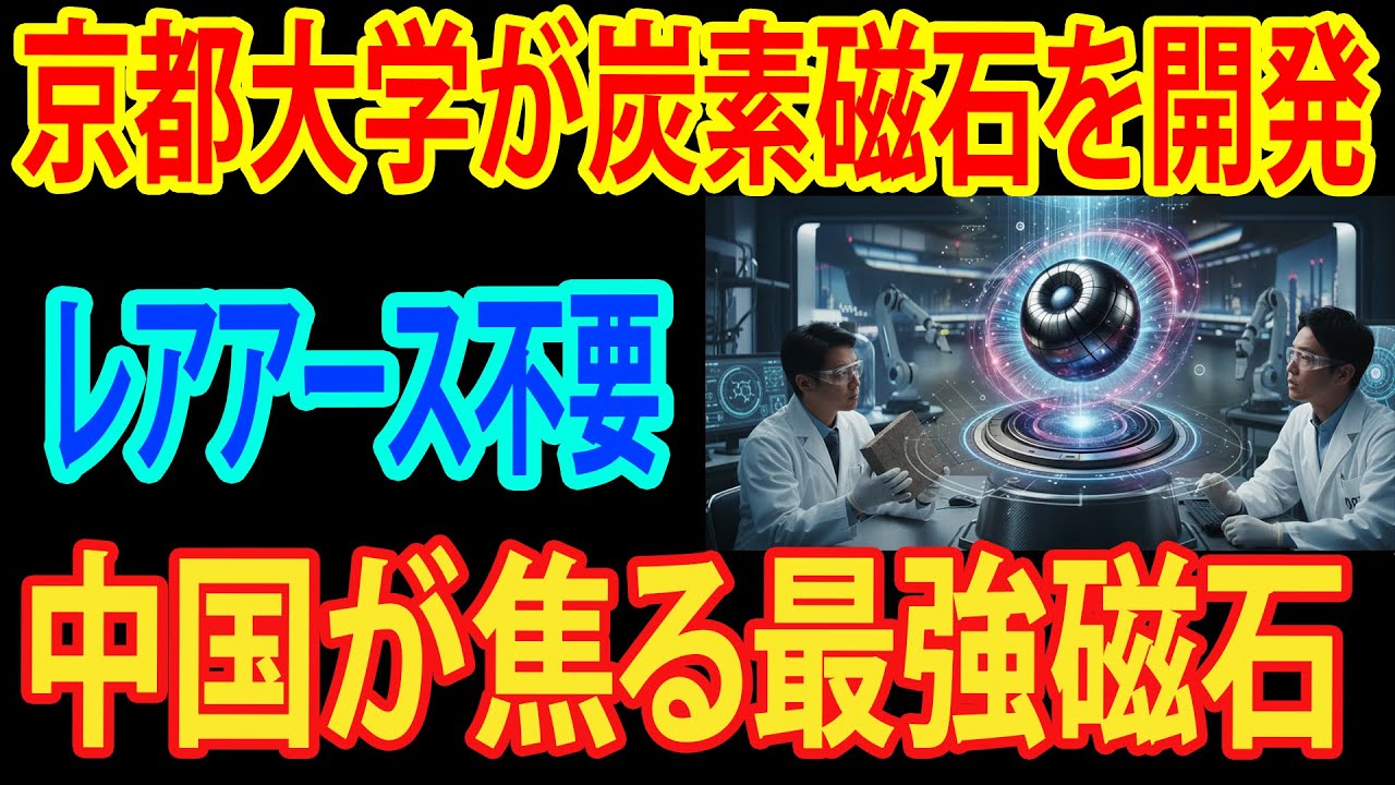 【日本の最強技術】京都大学がレアアース不要の磁石を開発！脱中国依存の切り札となる異次元すぎる技術とは・・・
