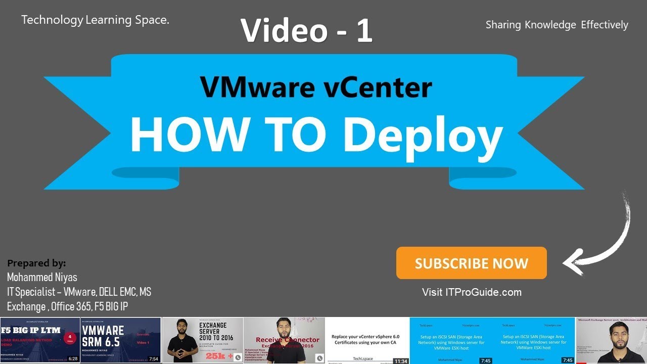 VMware vCenter - How to install and configure vCenter Appliance  step by step- Video 1