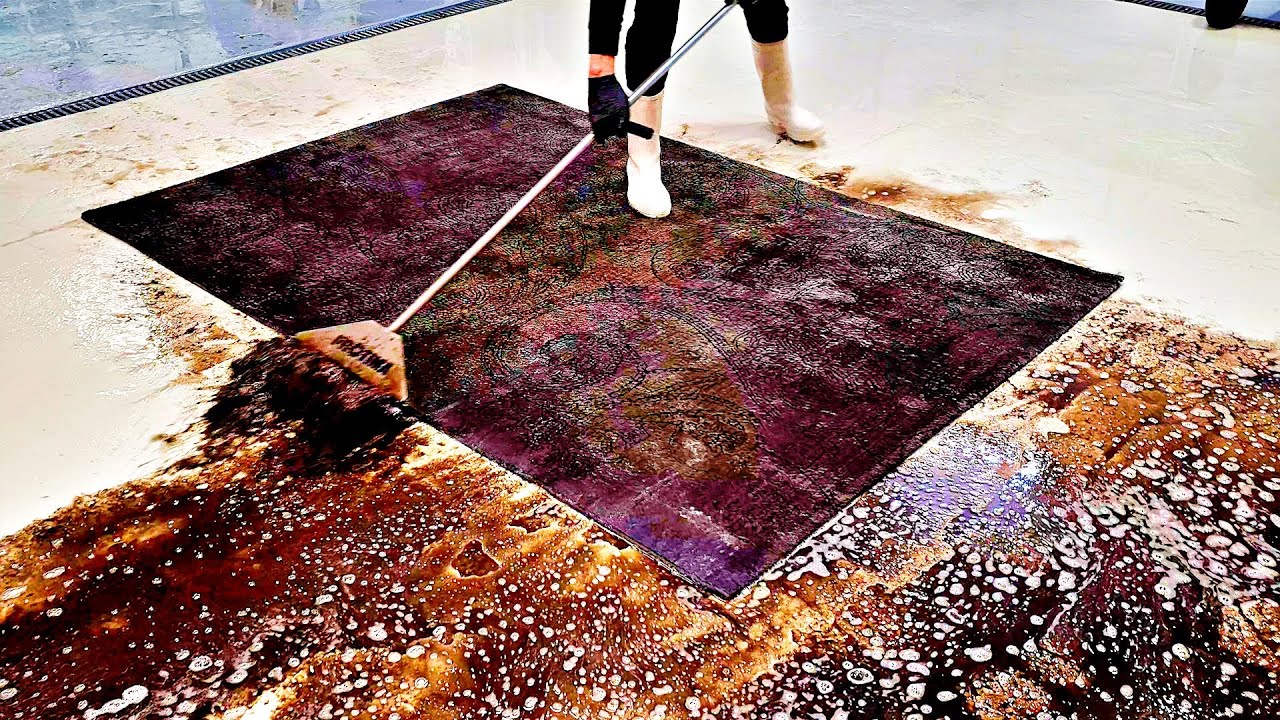 Well, even after cleaning, I couldn't figure out the pattern on the carpet | asmr cleaning