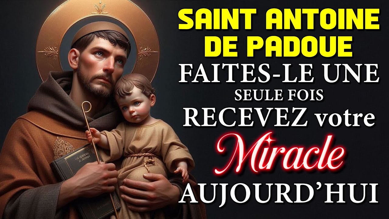 PRIÈRE À SAINT ANTOINE DE PADOUE pour débloquer des situations difficiles