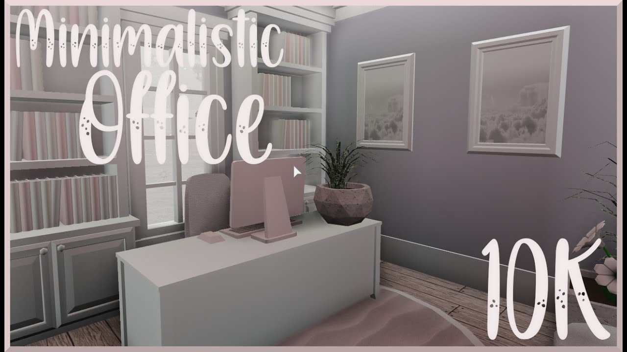 Minimalistic Office 10K (BLOXBURG ROBLOX build)