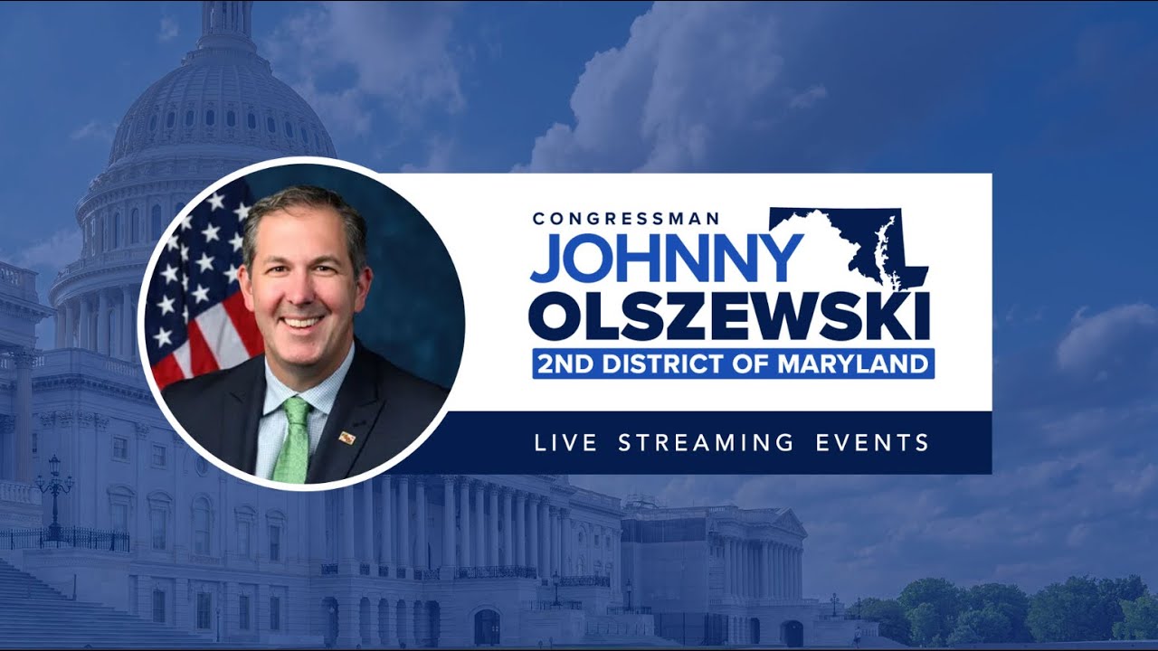 WATCH LIVE: Rep. Johnny Olszewski MD-02 Town Hall with Maryland Comptroller and Attorney General