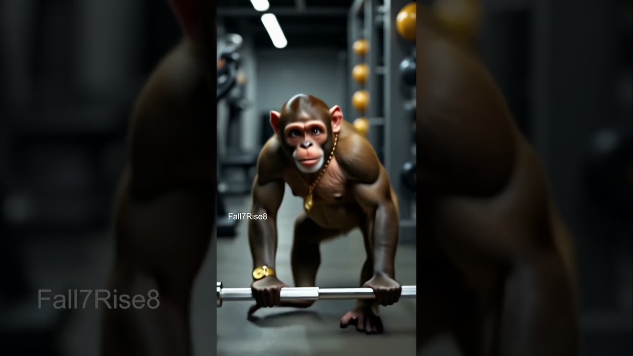 AI Monkey Gym Wala 💪🐒🙈 | Bandar Ka Jungle Workout Showdown! 🔥 