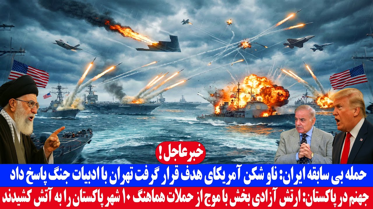 خبر عاجل| حمله بی سابقه ایران به ناوشکن آمر.یکایی تهران با ادبیات جنگ پاسخ داد