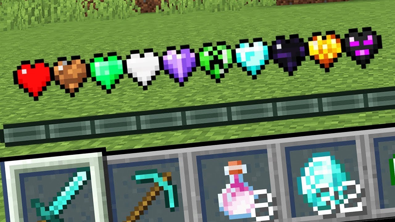 Minecraft, aber mit Custom Herzen!