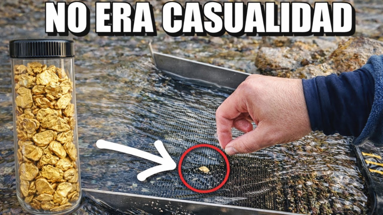 NO ERA CASUALIDAD | Encontré pepitas de ORO en el lecho del río
