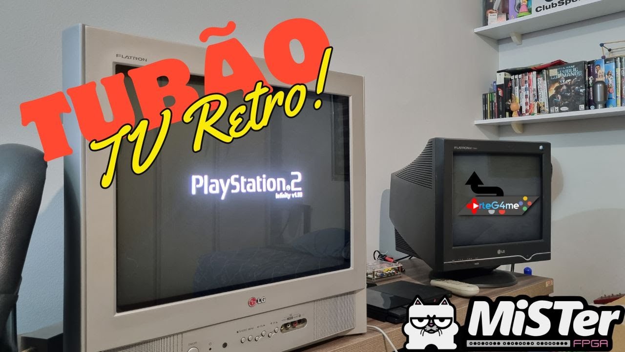 Minhas estações de TV CRT e Monitor CRT para Mister FPGA e Consoles Físicos